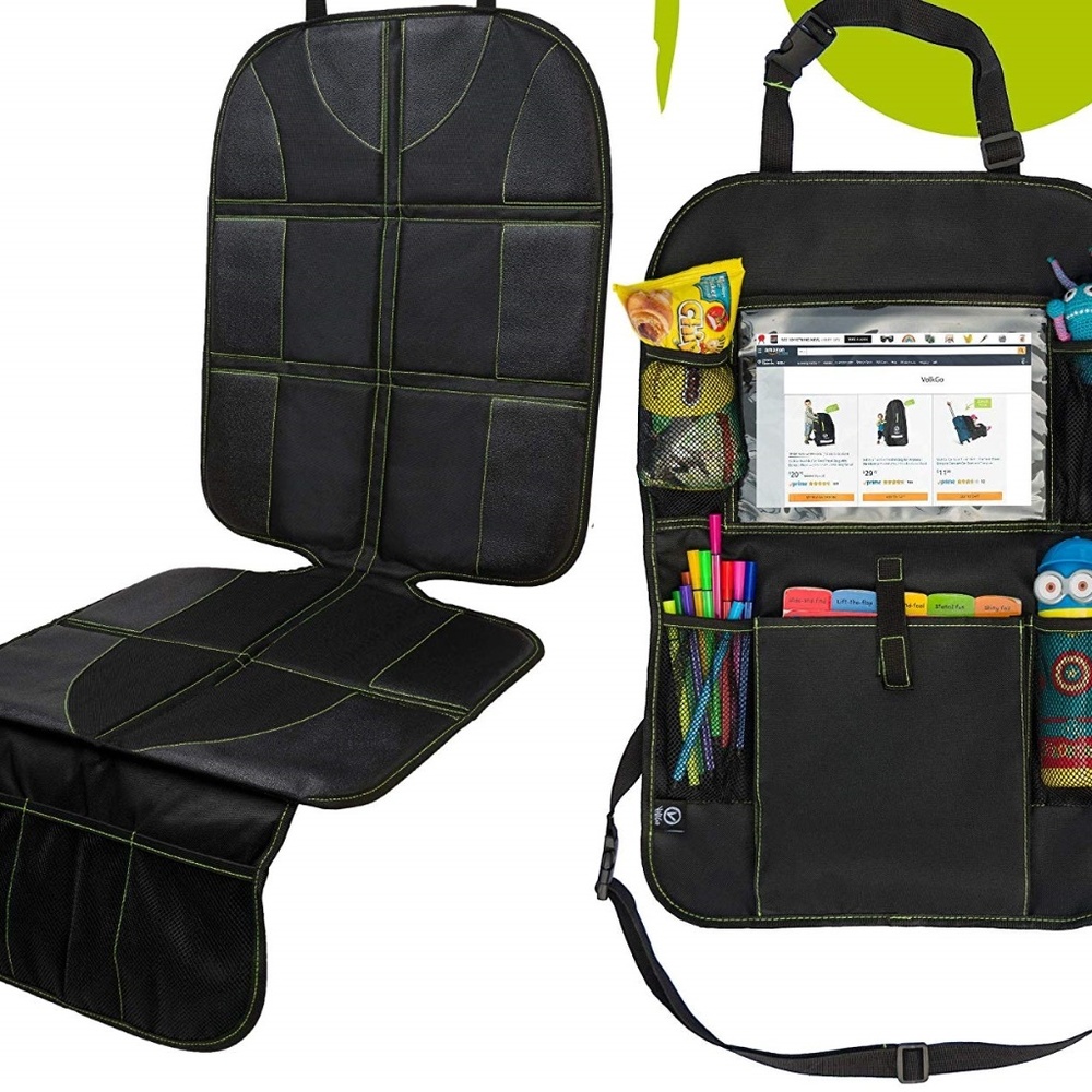 Car Seat Protector and Organizer Set